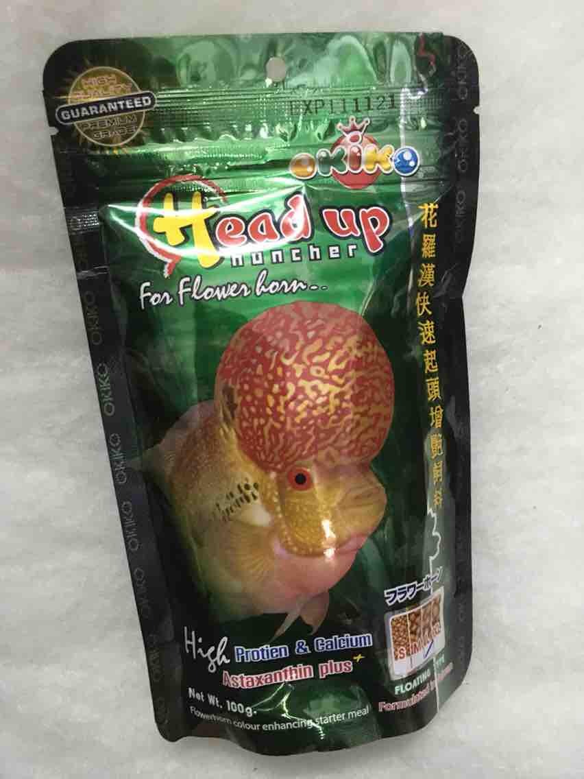[HCM]Thức ăn cho cá la hán tăng đầu Okiko Head Up