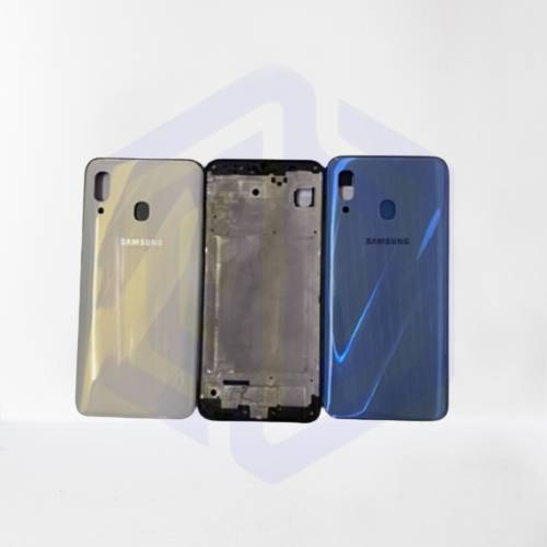 Bộ vỏ + khay sim samsung a30 / sm-a305f