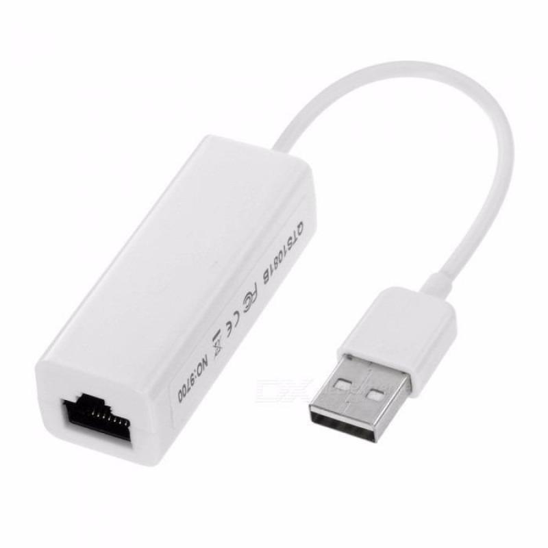 Bảng giá USB LAN ,USB to LAN ,Bộ chuyển đổi USB ra LAN RJ45 (Trắng) USB 2.0 to fast Ethernet , Dây chuyển đổi USB sang Lan - USB to Lan (Trắng) Phong Vũ