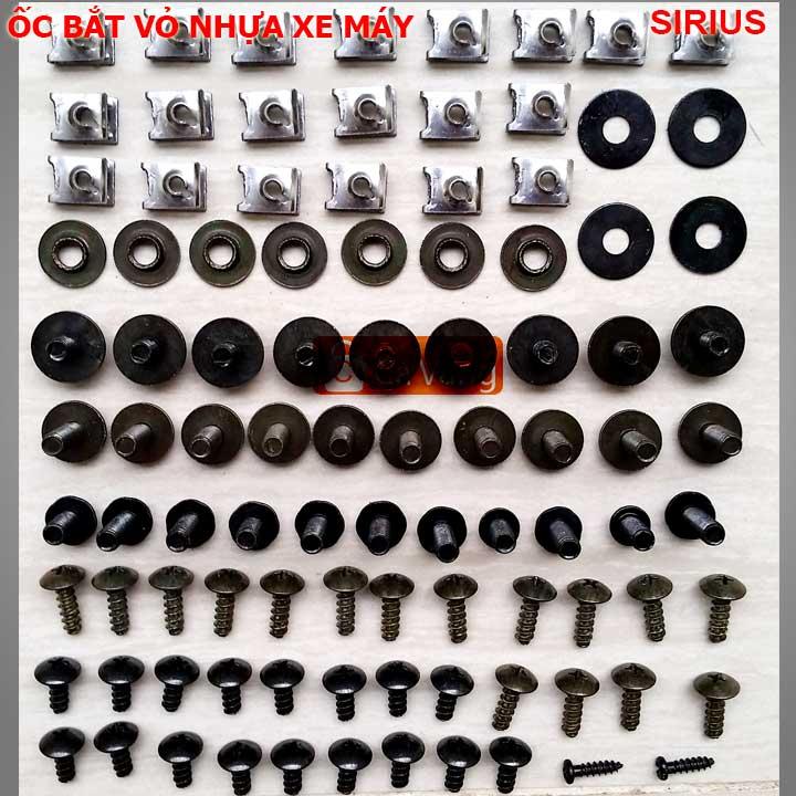[HCM]Bộ ốc xe BẮT DÀN NHỰA XESIRIUS