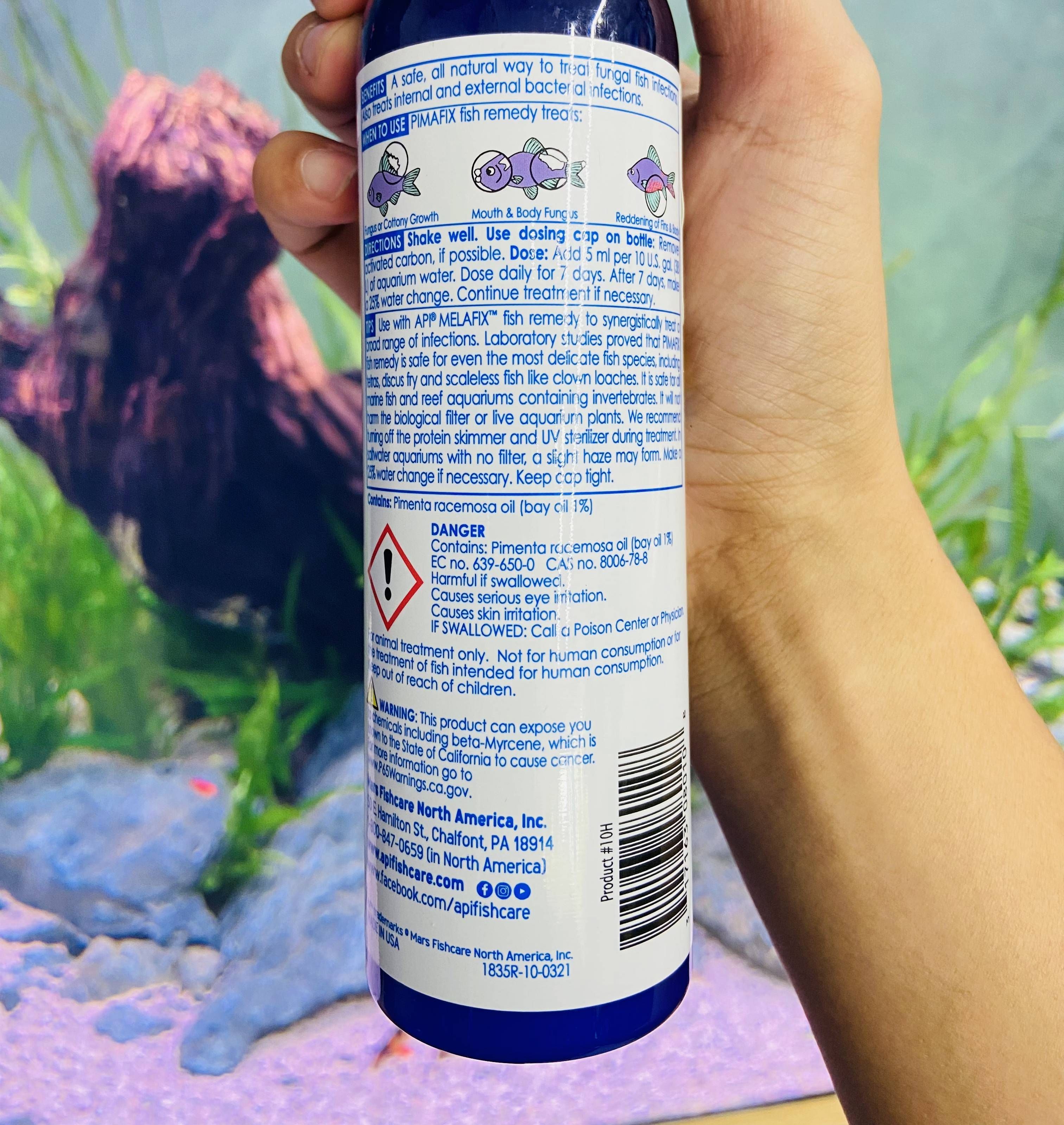 Chế Phẩm Cao Cấp Kháng Khuẩn - Diệt Nấm CHO CÁ API MELAFIX 237ml