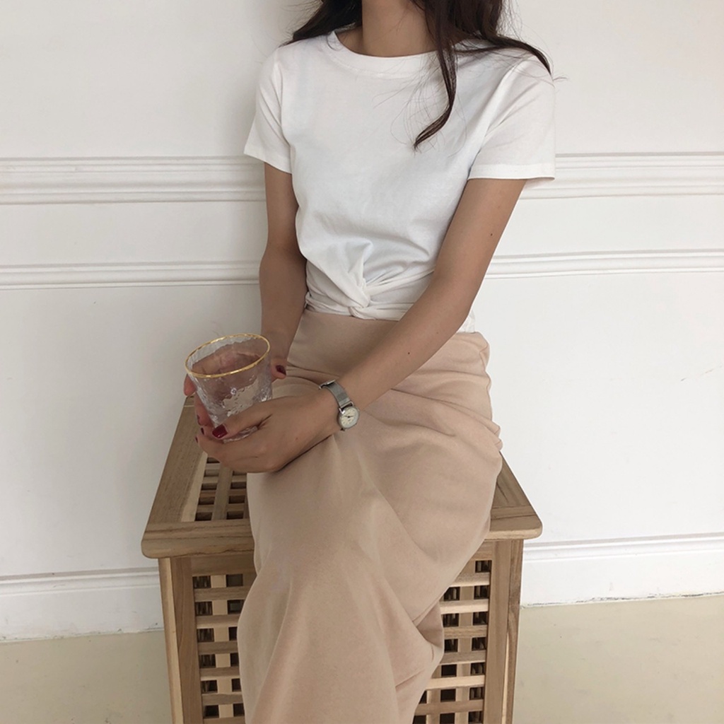 3 colors women twist crop top