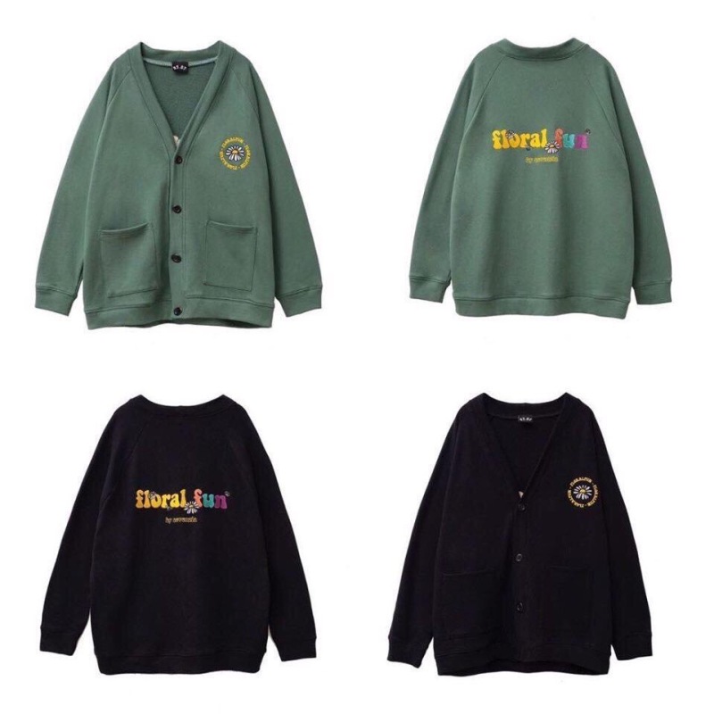 Áo Khoác Cardigan, Sweater, Jacket bomber unisex in hình hoa cúc siêu đẹp