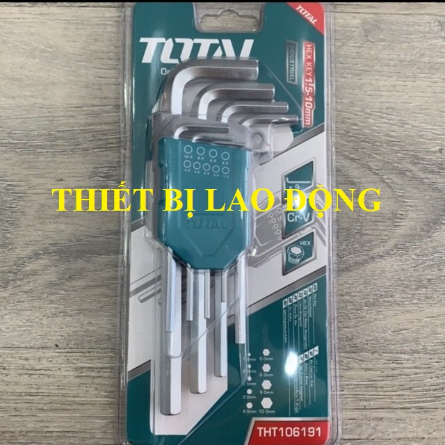 1.5-10mm bộ chìa lục giác 9 chi tiết total tht106191