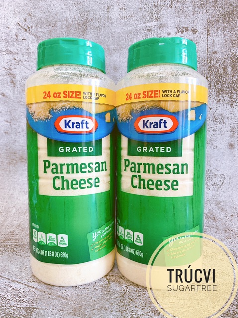 Phomai rắc Kraft parmesan cheese hũ to 680gram