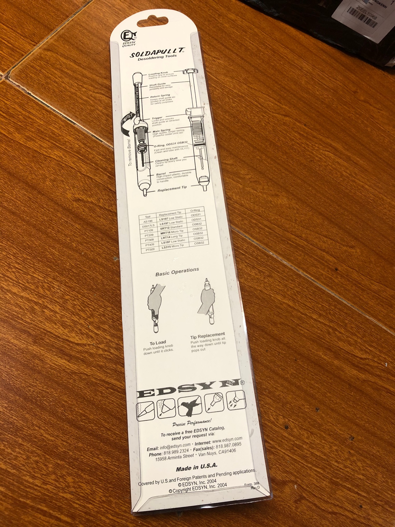 Hút thiếc cầm tay DS017LS