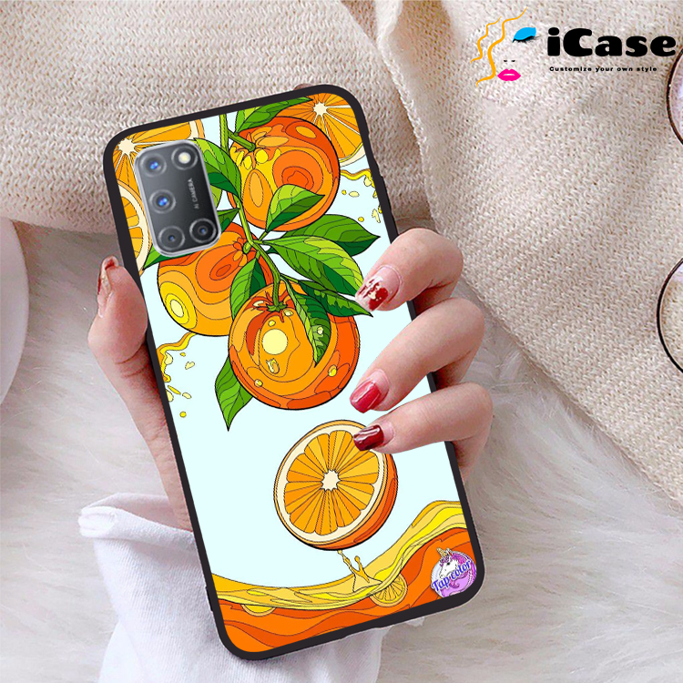 Ốp lưng Oppo A92 viền dẻo TPU BST Trái Cây