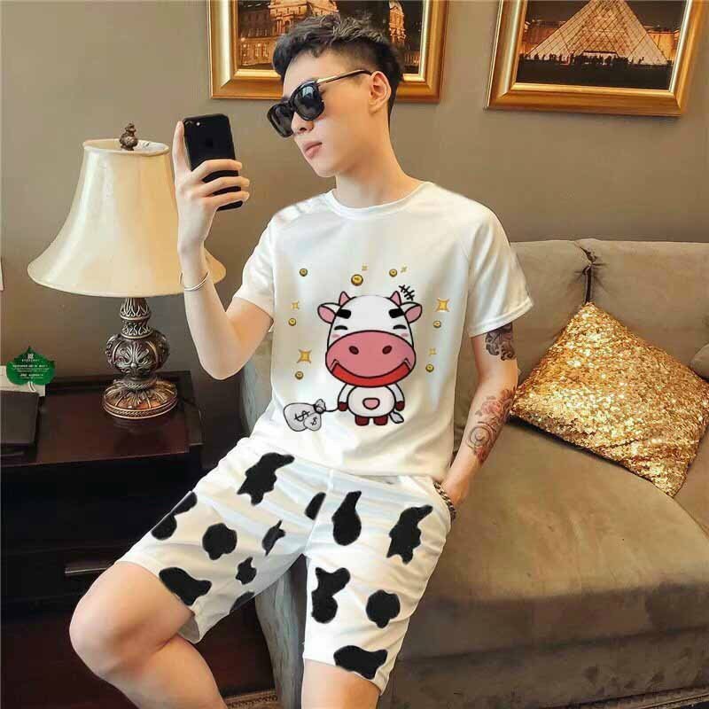 [HCM]Set Bộ In Bò Sữa Cười Đáng Yêu