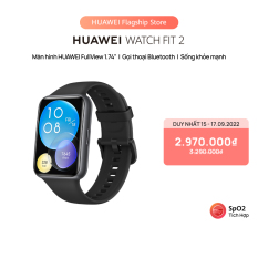 Đồng Hồ Thông Minh HUAWEI WATCH FIT 2 | Màn hình HUAWEI FullView 1.74”| Gọi thoại Bluetooth | Sống khỏe mạnh | Hàng Phân Phối Chính Hãng