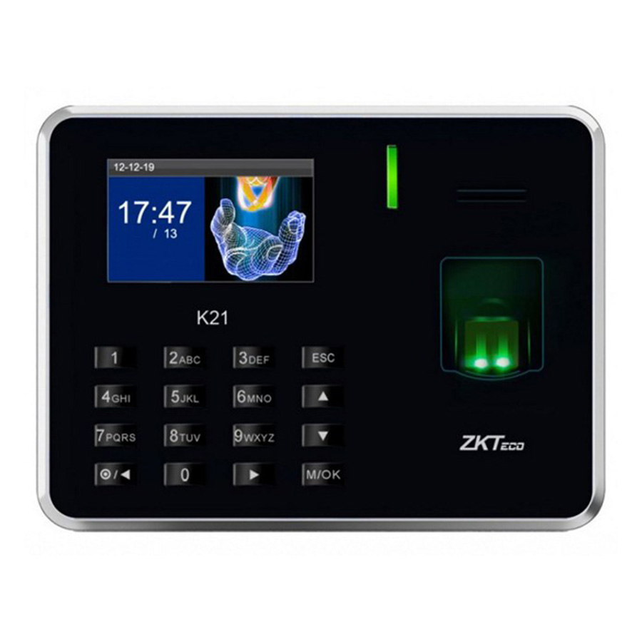 Máy chấm công vân tay ZKTeco K21