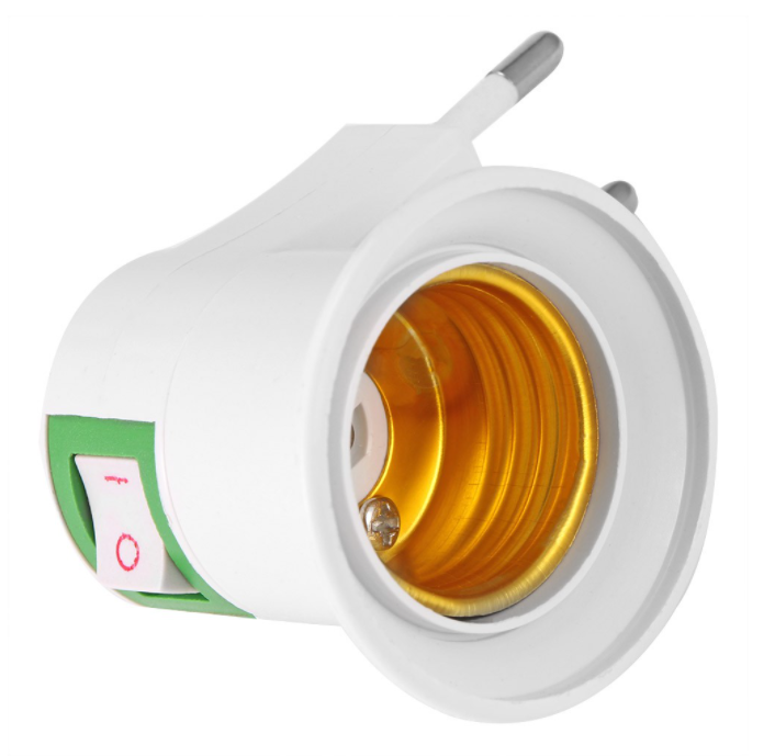 [HCM]Chui đèn xoay E27-có công tắc