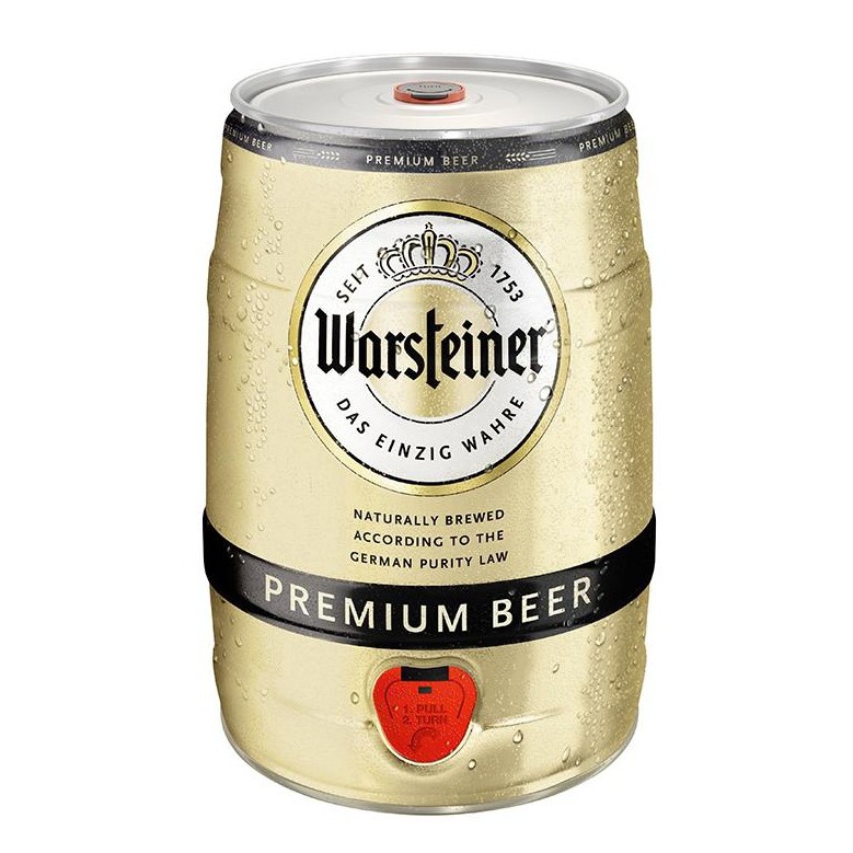 Bia Warsteiner Premium 4.8% Đức – Bom 5l
