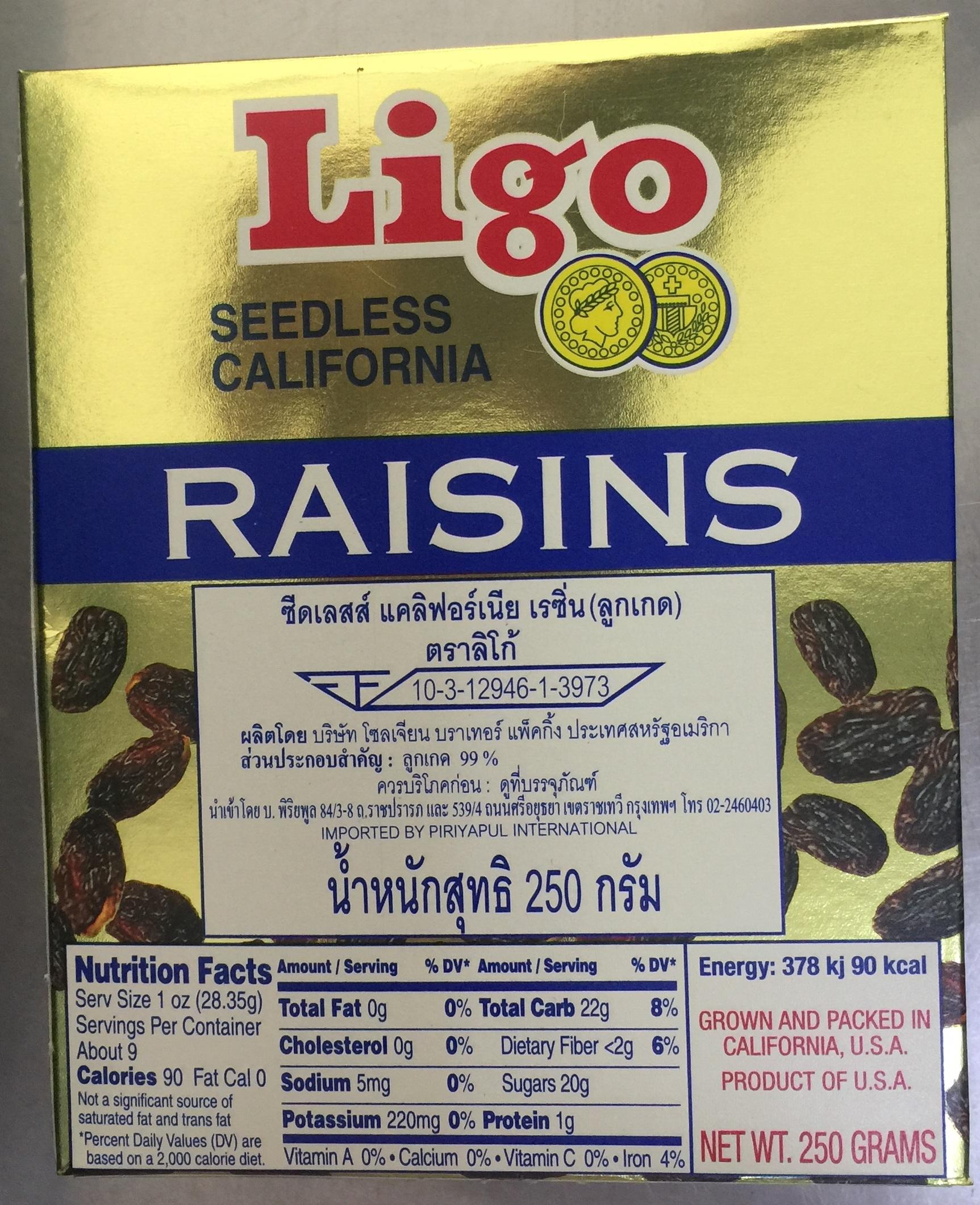 Nho Khô Ligo 250g