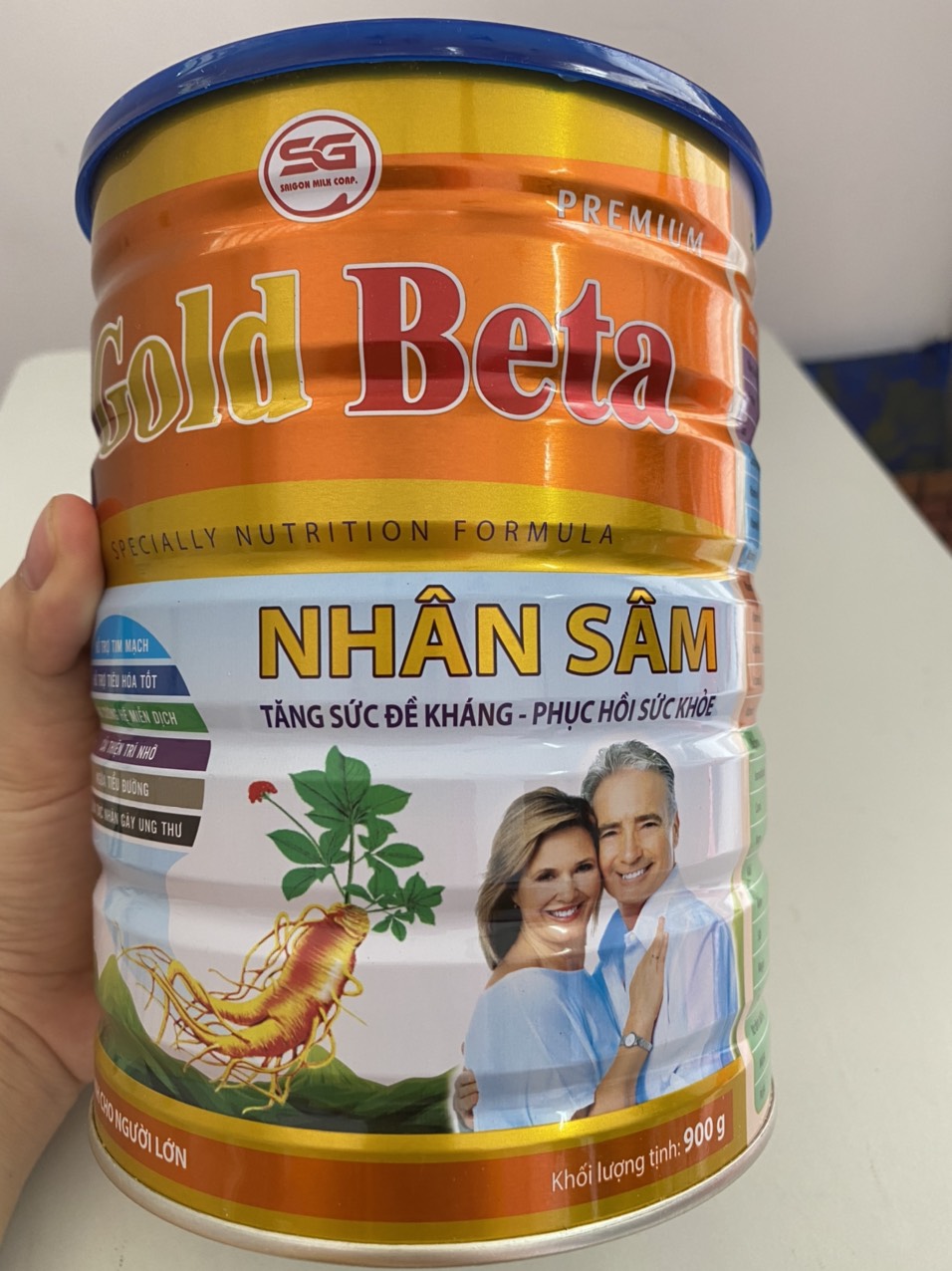 [HCM]Sữa Gold Beta Nhân Sâm 900g - Sữa Dành Cho Người Già Tăng Sức Đề Kháng và Phục Hồi Sức Khỏe.Sữa Dành Cho Người Già-Tiểu Đường - Tommy SG Store
