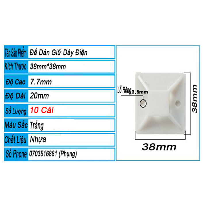 Lace front pull string sticker stand-38x38mm-10 PCs