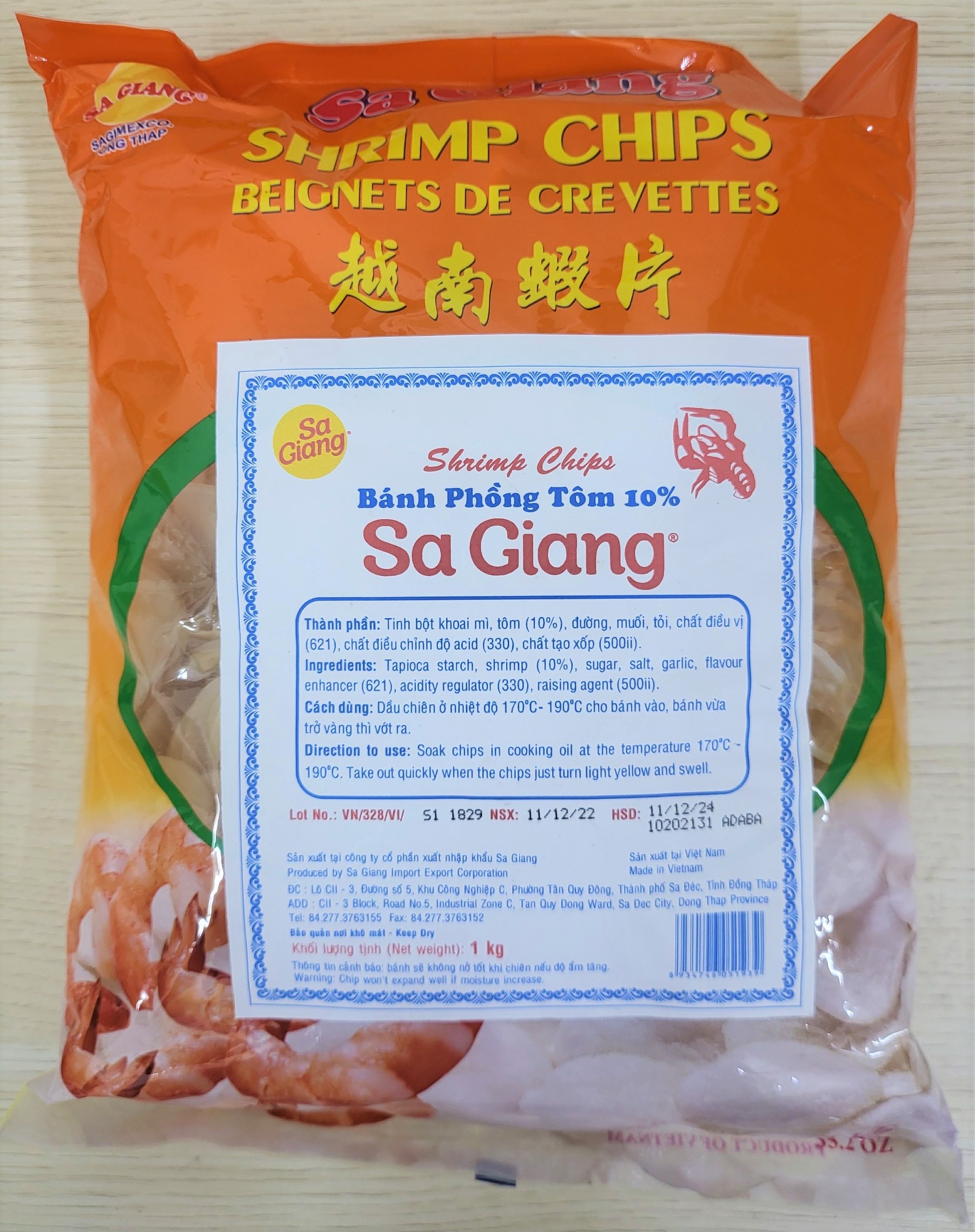 Sa giang bánh phồng tôm shrimp chips