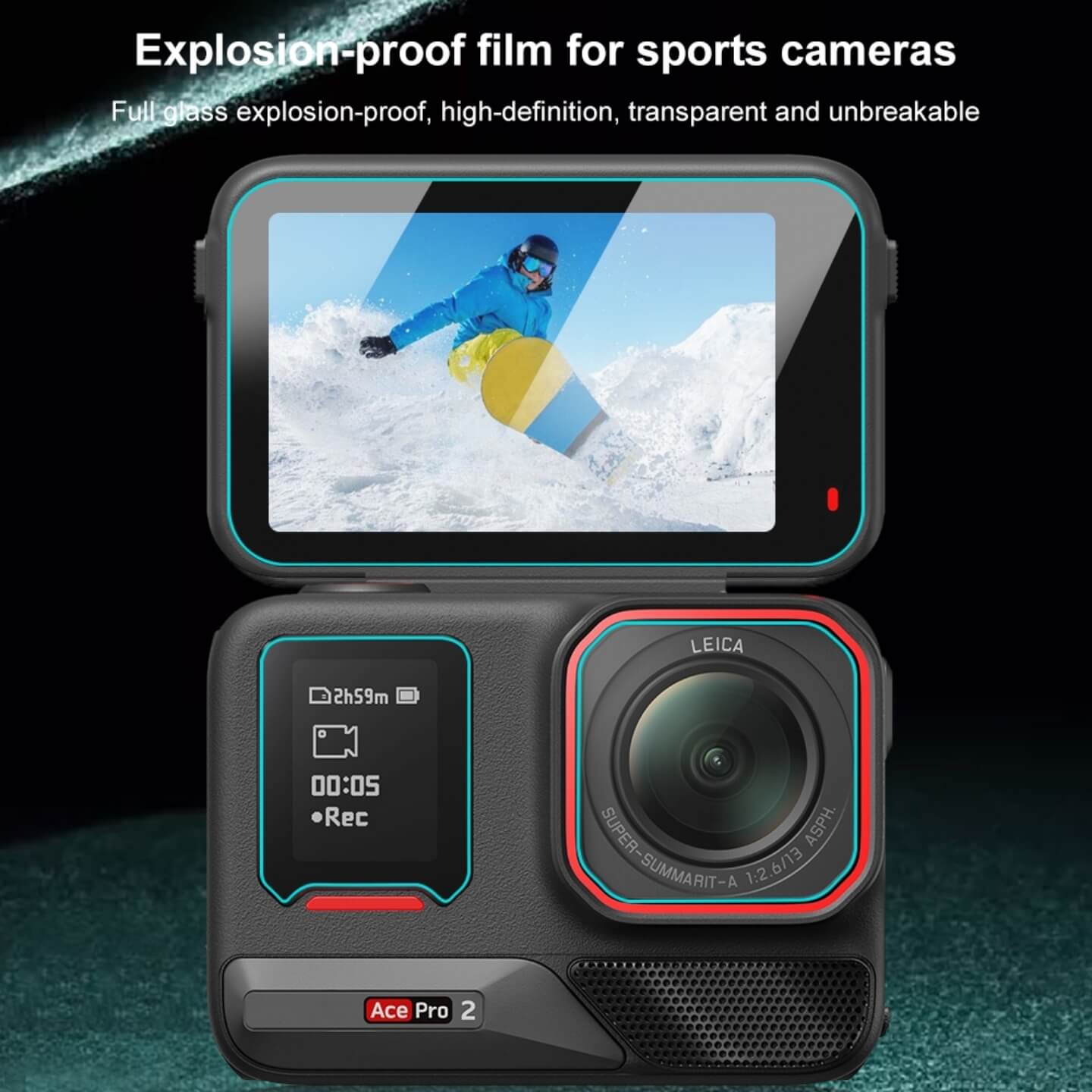 CƯỜNG LỰC INSTA360 ACE PRO 2 / ACE PRO PULUZ