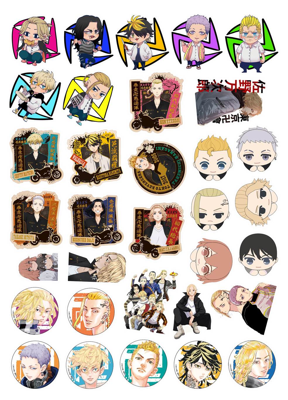 Set 30-60 Sticker Tokyo Revengers