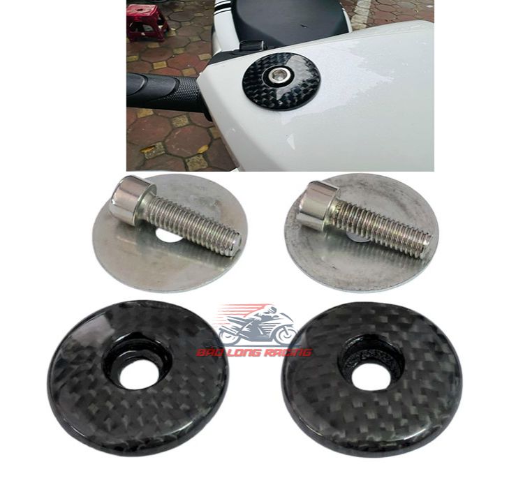 Nắp che chụp chân kính gương carbon fiber xịn 100% cho xe máy sh shmode lead....gắn nhiều loại xe máy