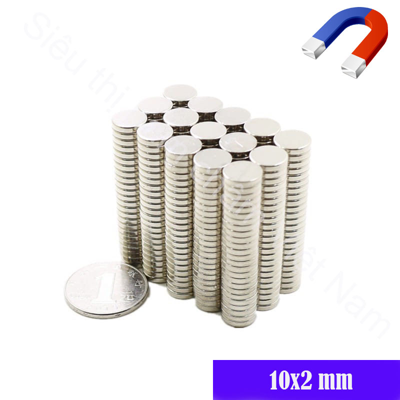 Nam châm đất hiếm hút mạnh đường kính 10mm