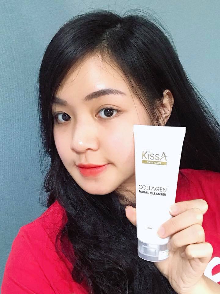 Sữa rửa mặt trắng da Collagen KissA - 100ml