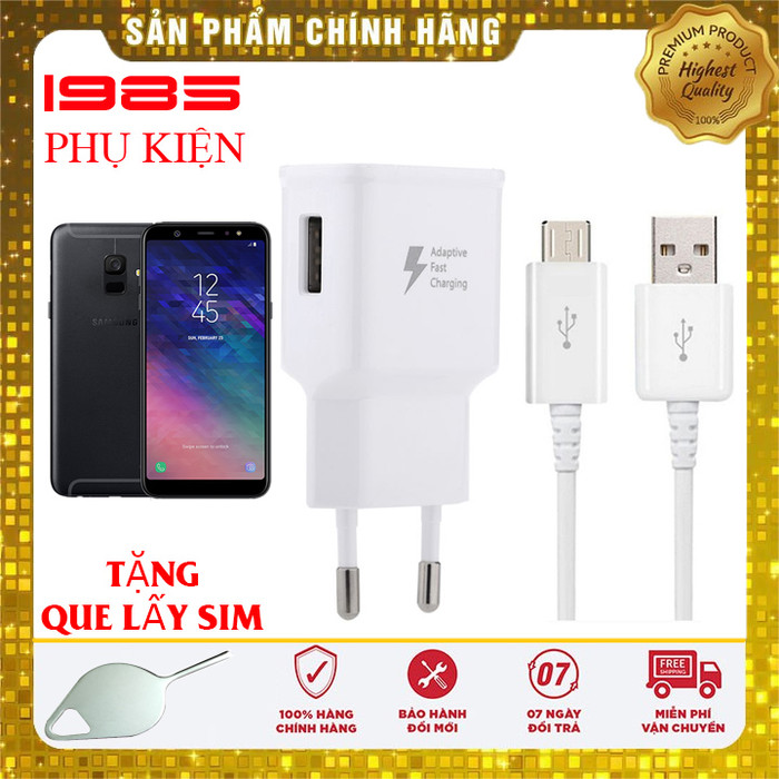 Bộ sạc nhanh samsung a6 a6 plus 2018 chính hãng