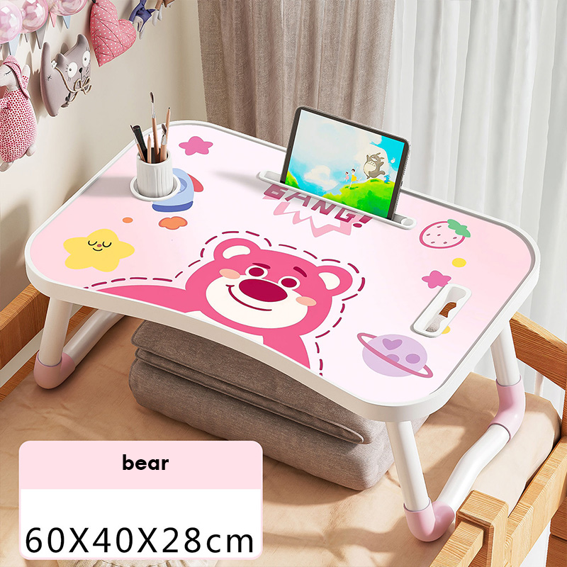 Bed folded small table, laptop table, lazy student study dormitory bedroom, bay window writing desk