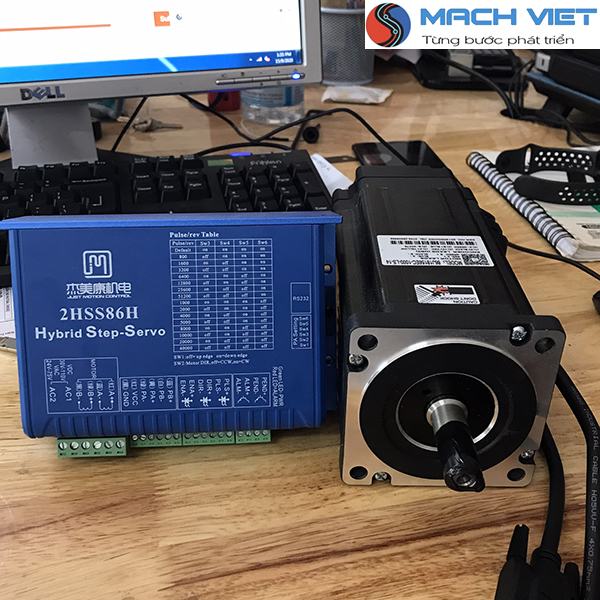 [Trả góp 0%]Bộ động cơ Hybrid Servo JMC 12Nm 86J18156EC-1000 và Driver 2HSS86H