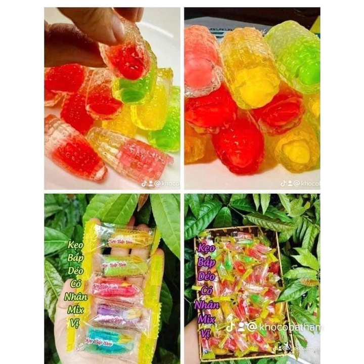 500gr Kẹo Ngô Dẻo Nhân Chảy Thơm ngon