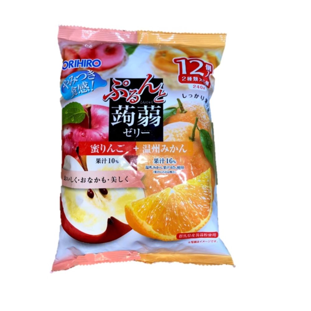 Thạch Orihiro Trái Cây Nhật Bản Gói 12 Chiếc (HSD 11.2023)
