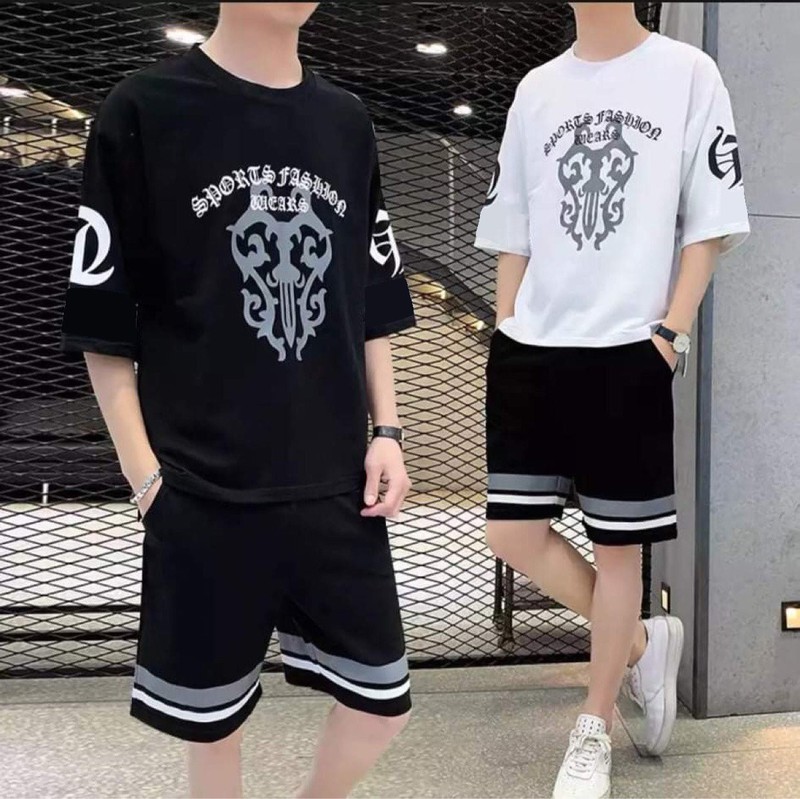 Set Bộ Nam Họa Tiết Chữ Phong Cách