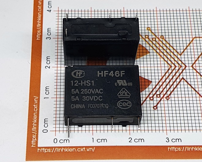 Hongfa relay 5a 12v hf46f-012-hs1