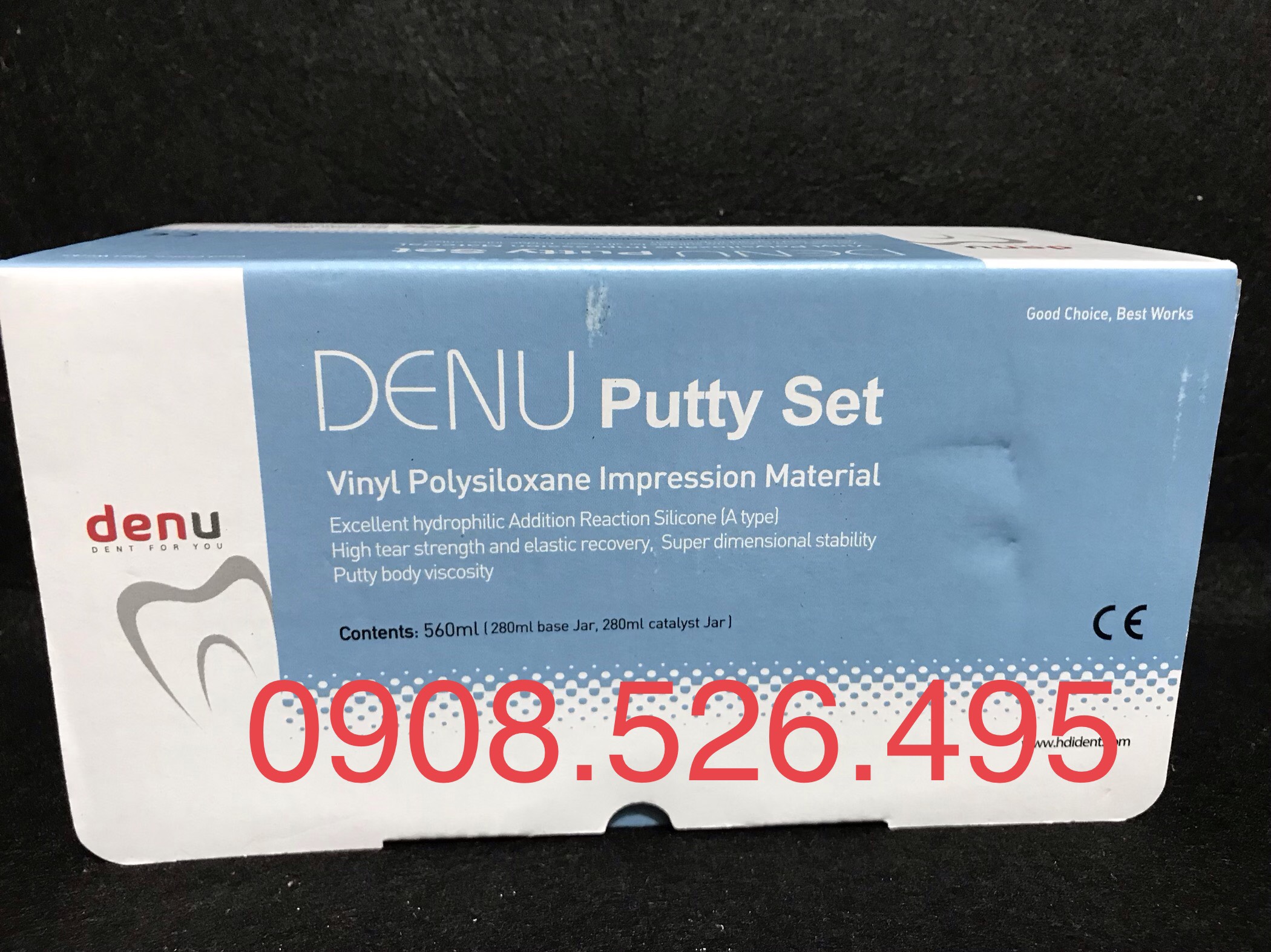 Cao su đặc lấy dấu nha khoa Denu