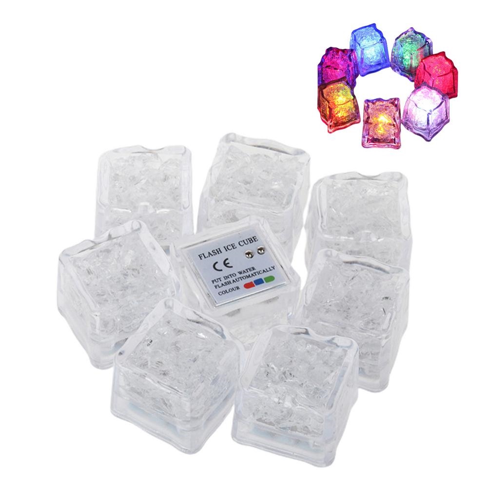 Details about   12 Pcs Multi Color Rainbow Flash Light Up Ice Cube Glow Ice Cube ~Fast Ship 