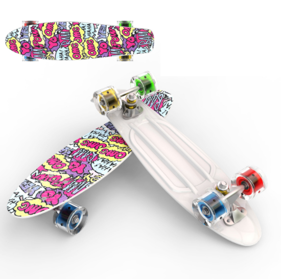 Ván trượt trẻ em penny skateboard bánh có đèn