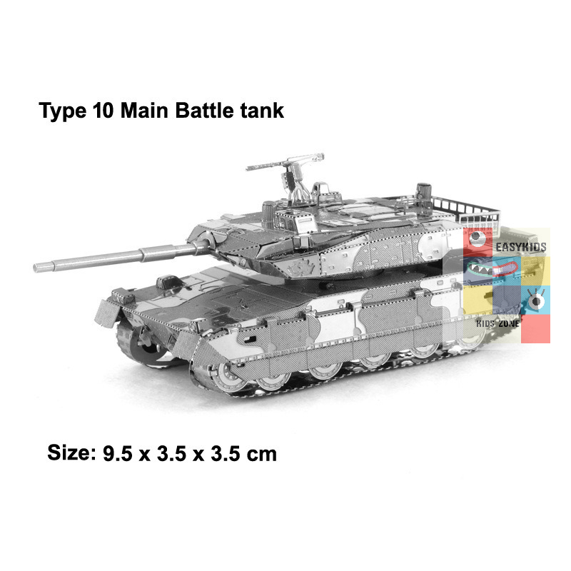 Mô hình kim loại 3d xe tăng lắp ráp chiến đấu world war ii