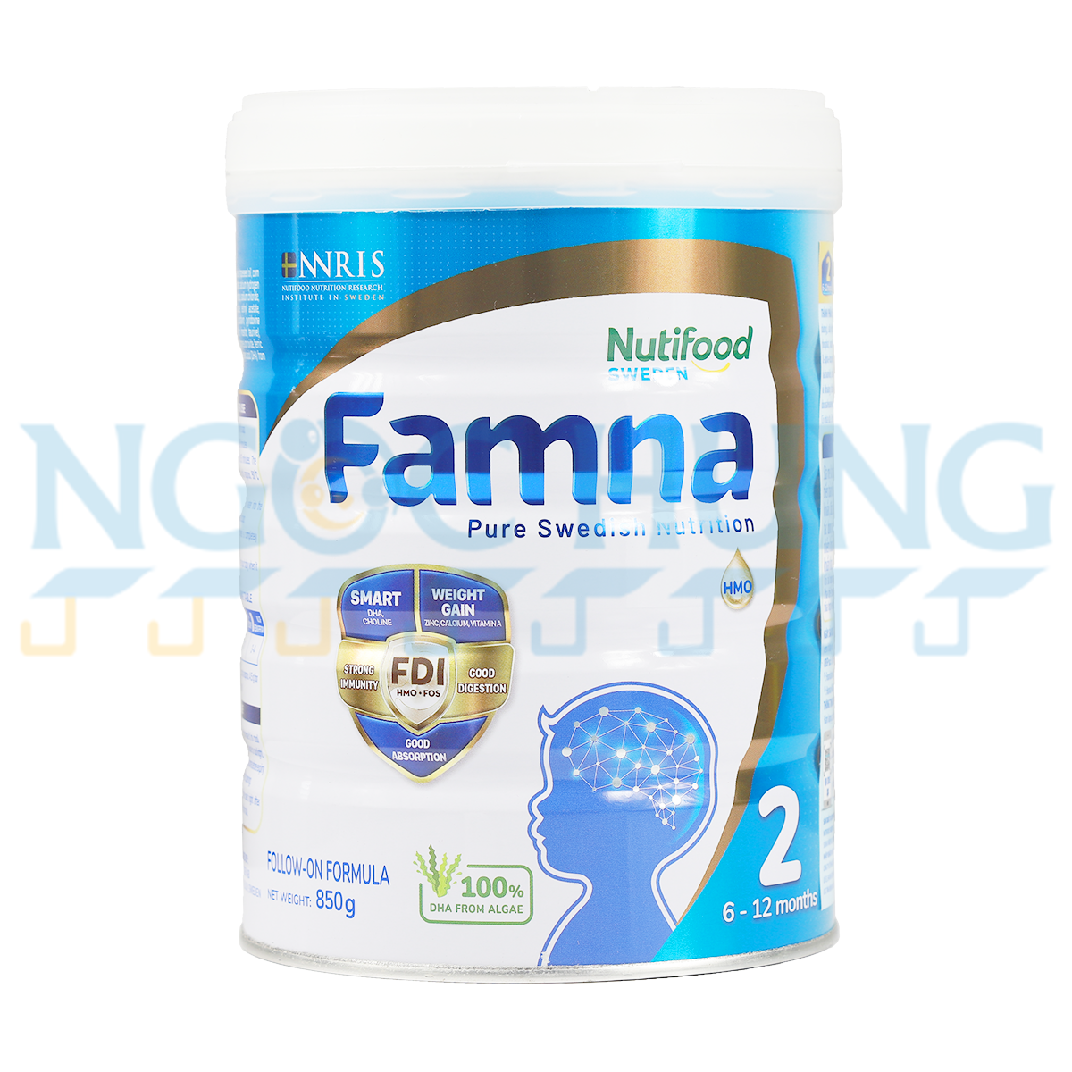 Sữa bột Nutifood Famna FDI 2 850g 6-12 tháng