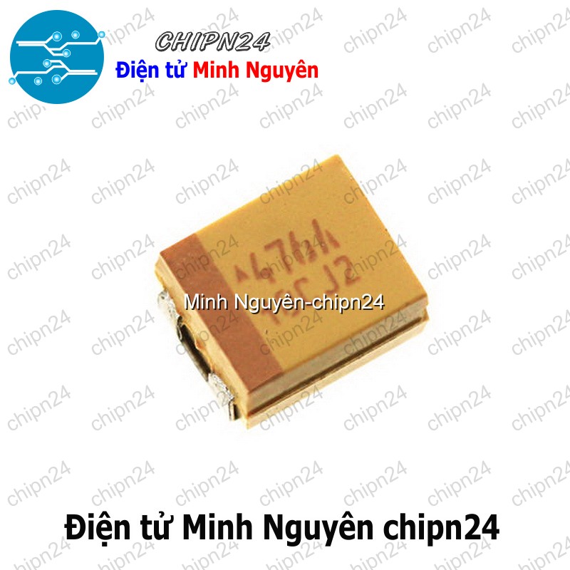 [3 con] Tụ Tantalum Dán SMD 3528 (3.5x2.8mm-10uF/22uF/47uF/100uF/220uF/6.3V/10V/16V/25V) - [Chọn Loại] - HHH.00303