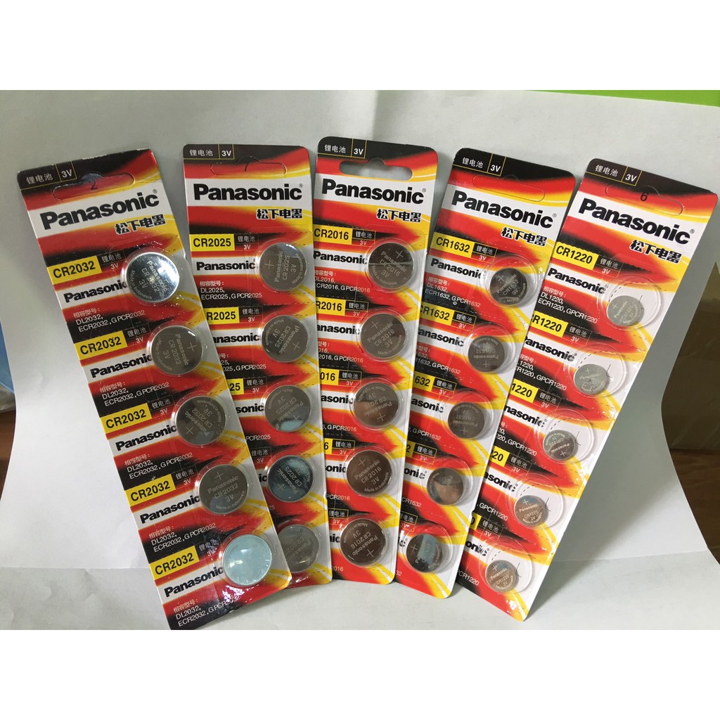 VỈ NĂM VIÊN PIN CMOS PANASONIC 1220