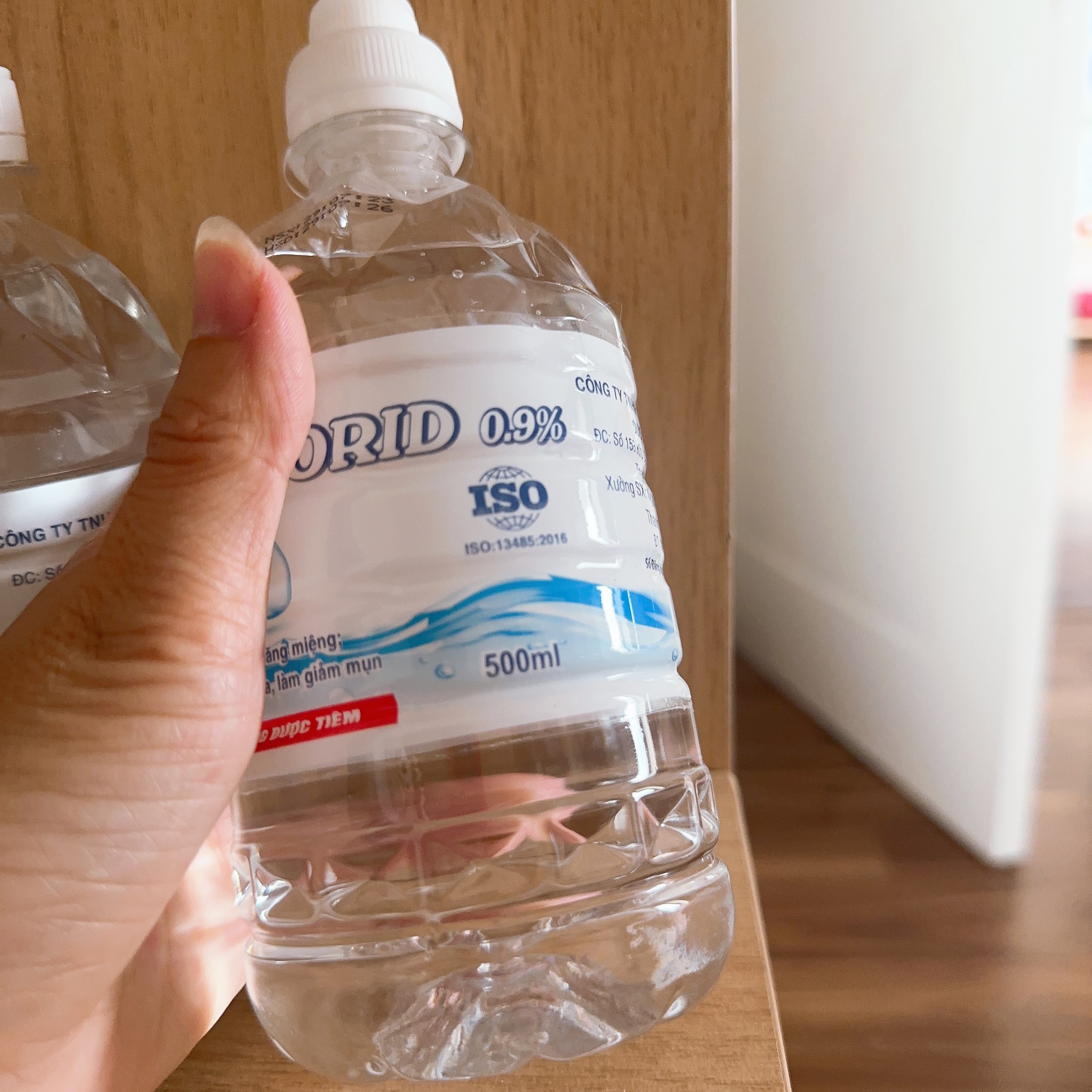 Nước muối sinh lý Natri Clorid 0,9% chai 500ml