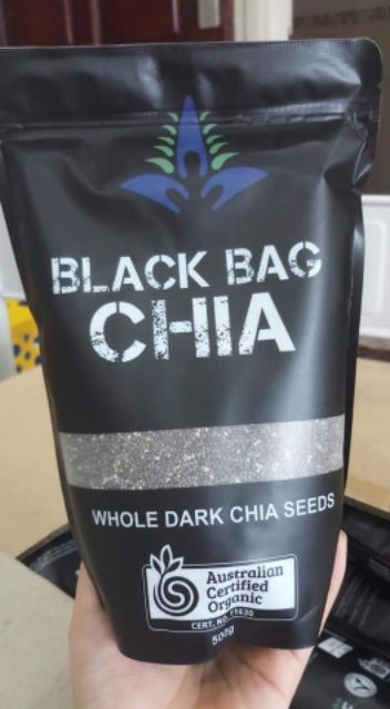 1Kg Hạt Chia Úc Đen (2 Gói 500G) Hàng Chuẩn