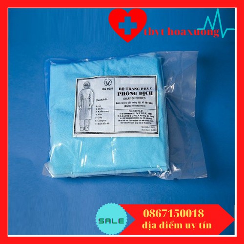 BỘ QUẦN ÁO PHÒNG DỊCH LIỀN QUẦN 4 MÓN
