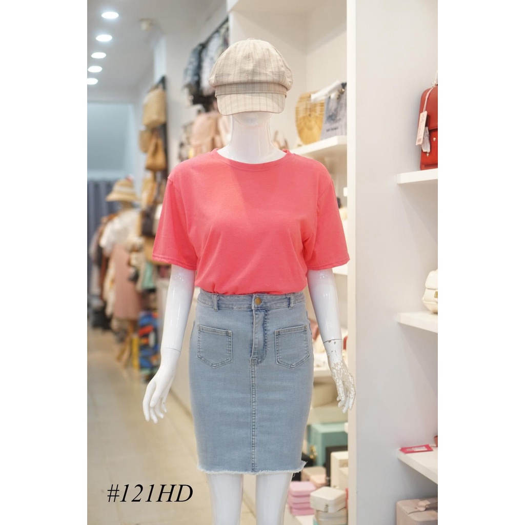 Áo thun nữ cotton trơn BASIC MENINA thời trang