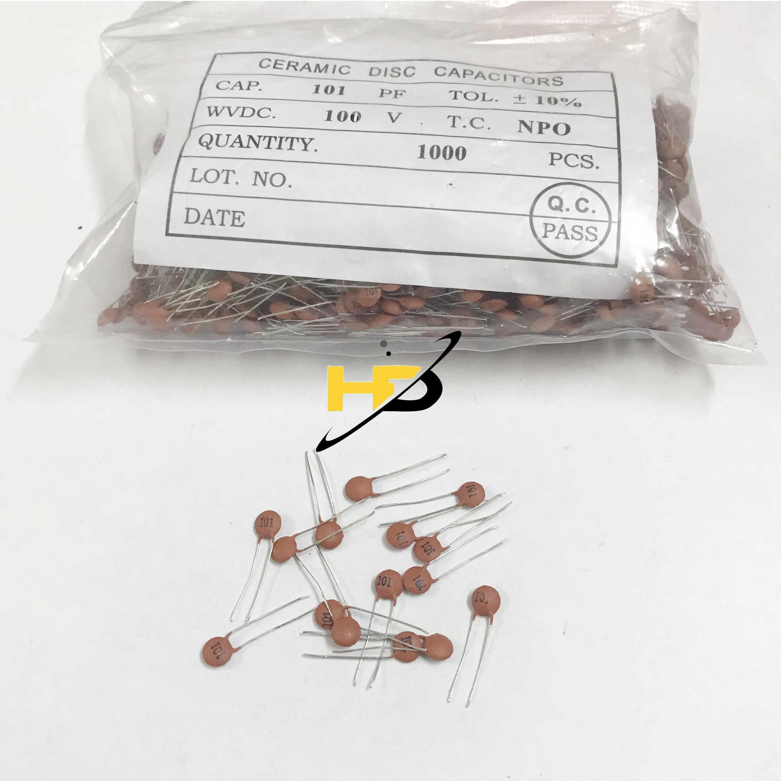 Linh Kiện Mạch Bếp Từ, Gói 100 Tụ Gốm 101, 100V