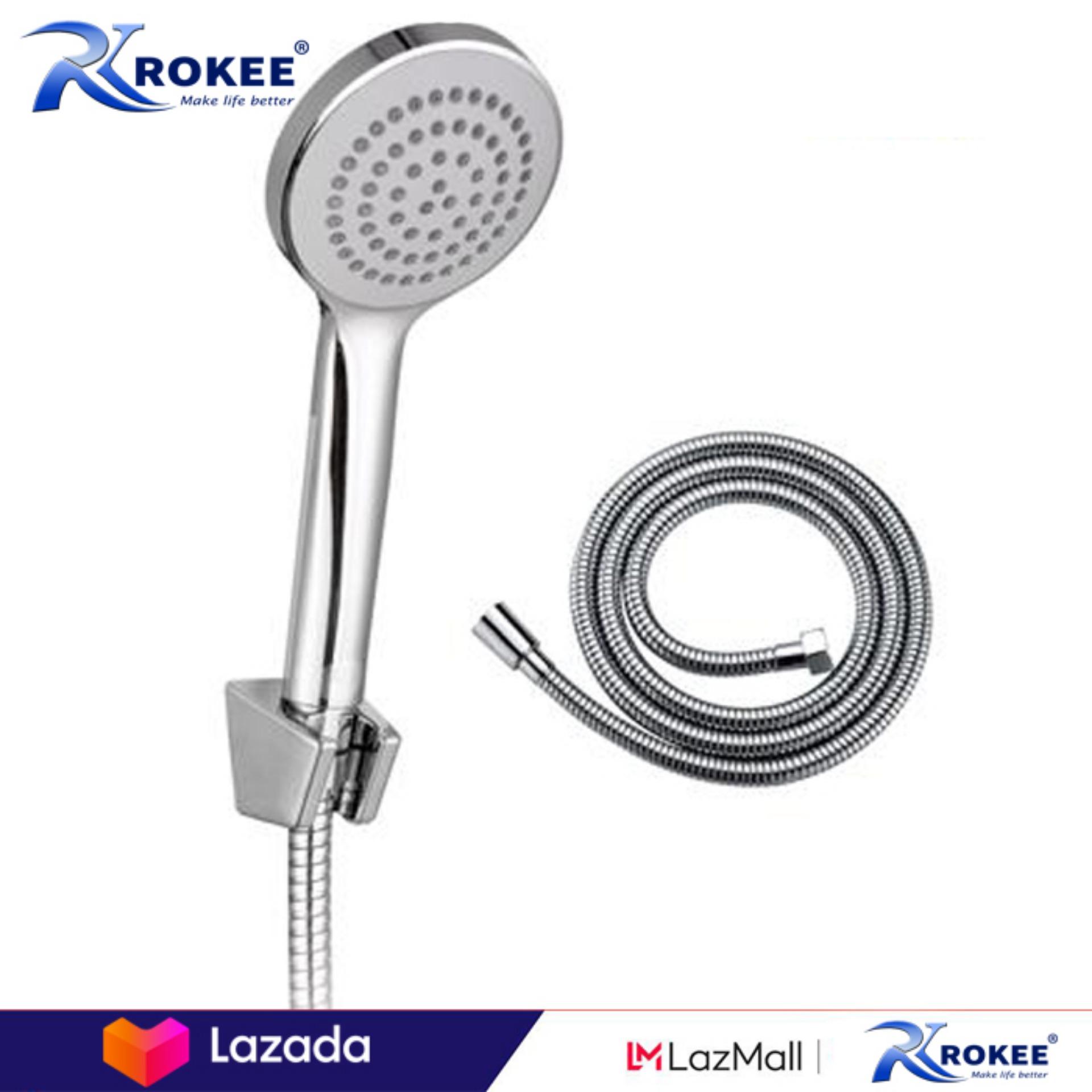 Tay sen tắm một chế độ Rokee R026 (Trắng bạc)