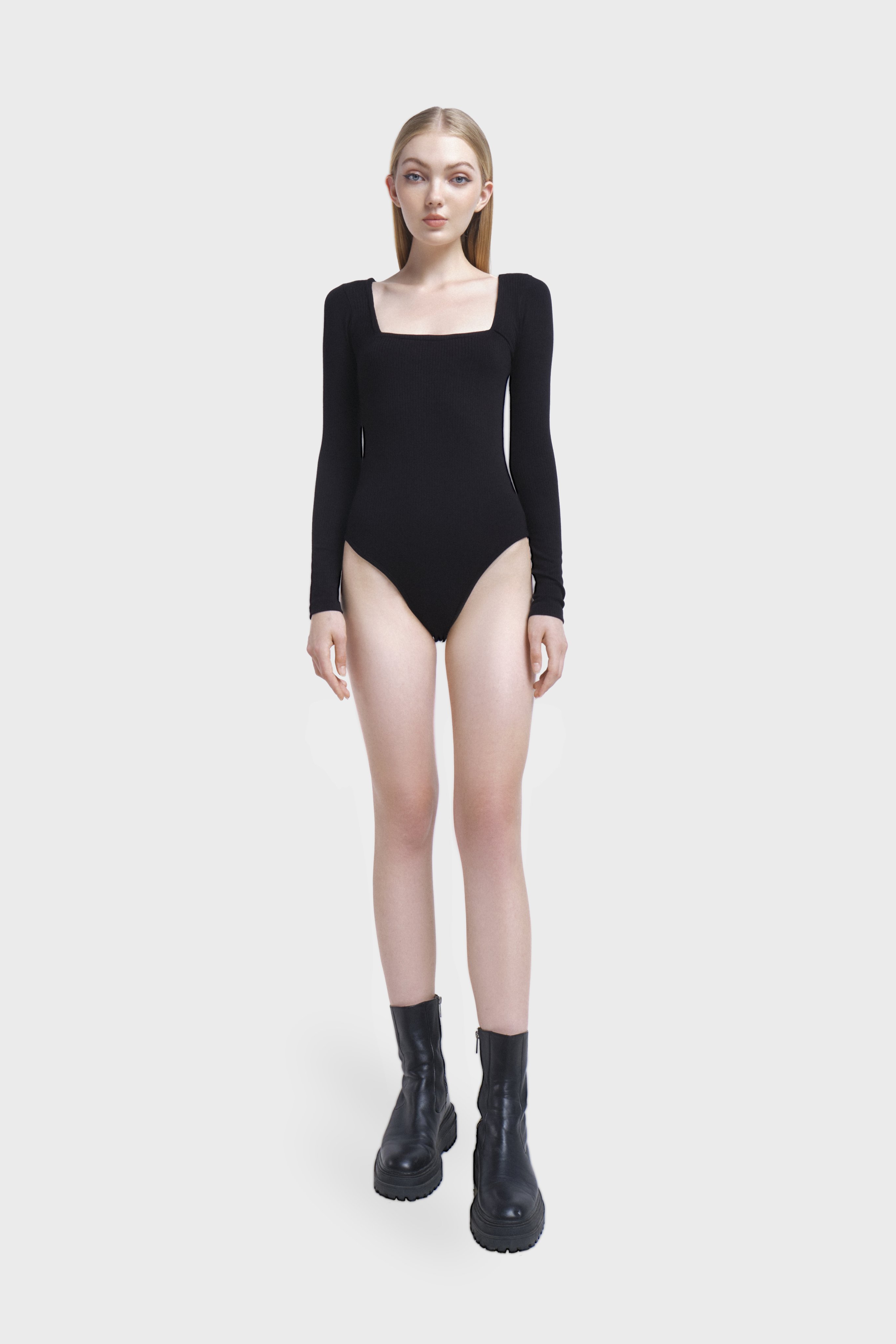 Áo Bodysuit tay dài cổ vuông NARCOTICS- LUNA