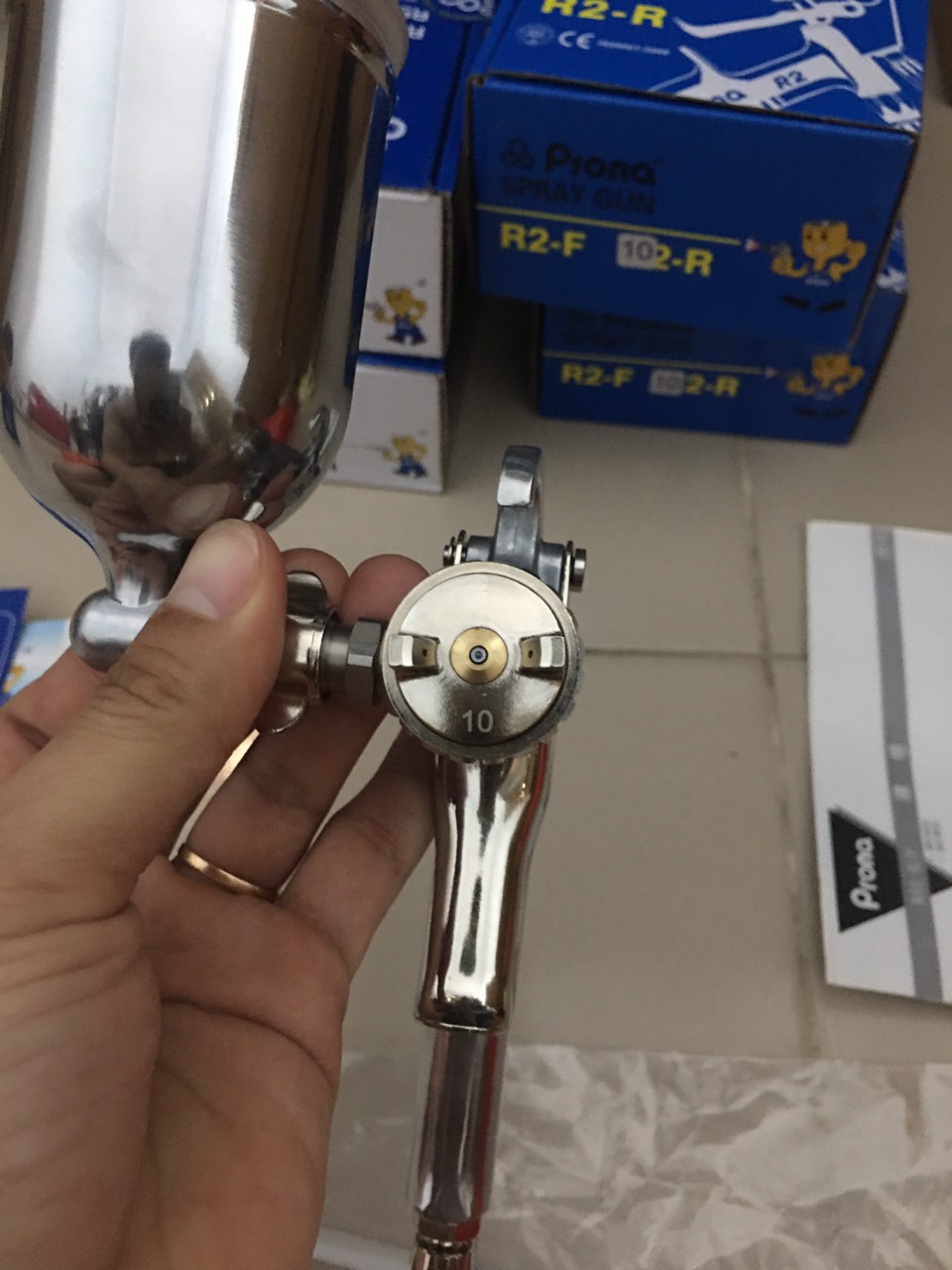 [HCM][VIDEO THẬT] Súng phun sơn PRONA R51-F