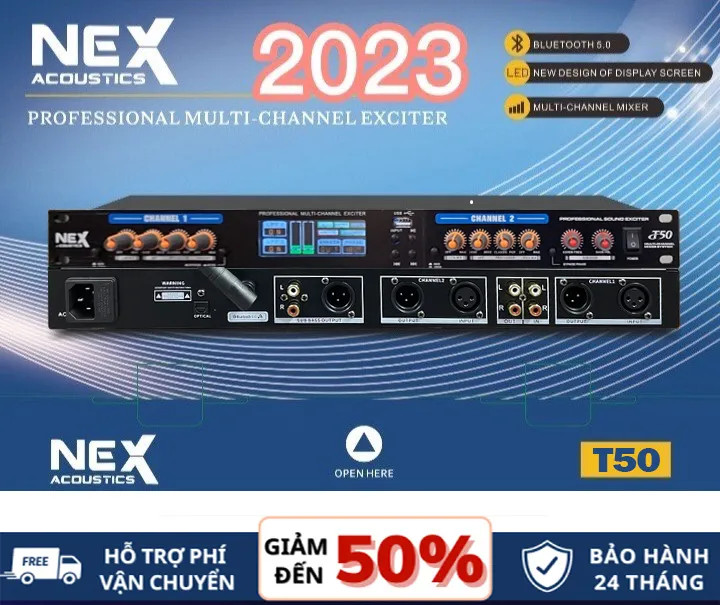 Nâng Tiếng Hay Nhất Hiện Nay, Máy Nâng Tiếng NEX T50 Plus Giá Rẻ | Chống Hú Tốt, Hát Karaoke Hay, Chống Hú, Có Reverb + Echo, 6 Chế Độ Karaoke Chuyên Nghiệp.+ Công Nghệ Xử Lý Âm Thanh DSP Hiệu Suất Cao, Dùng Cho Hát Karaoke Nghe Nhạc