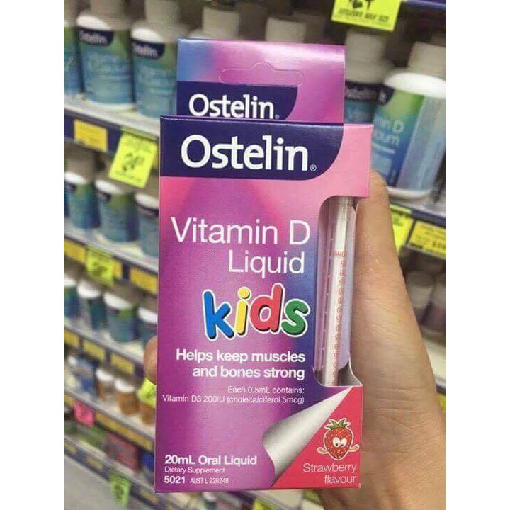 Vitamin D3 Ostelin Liquid 20ml