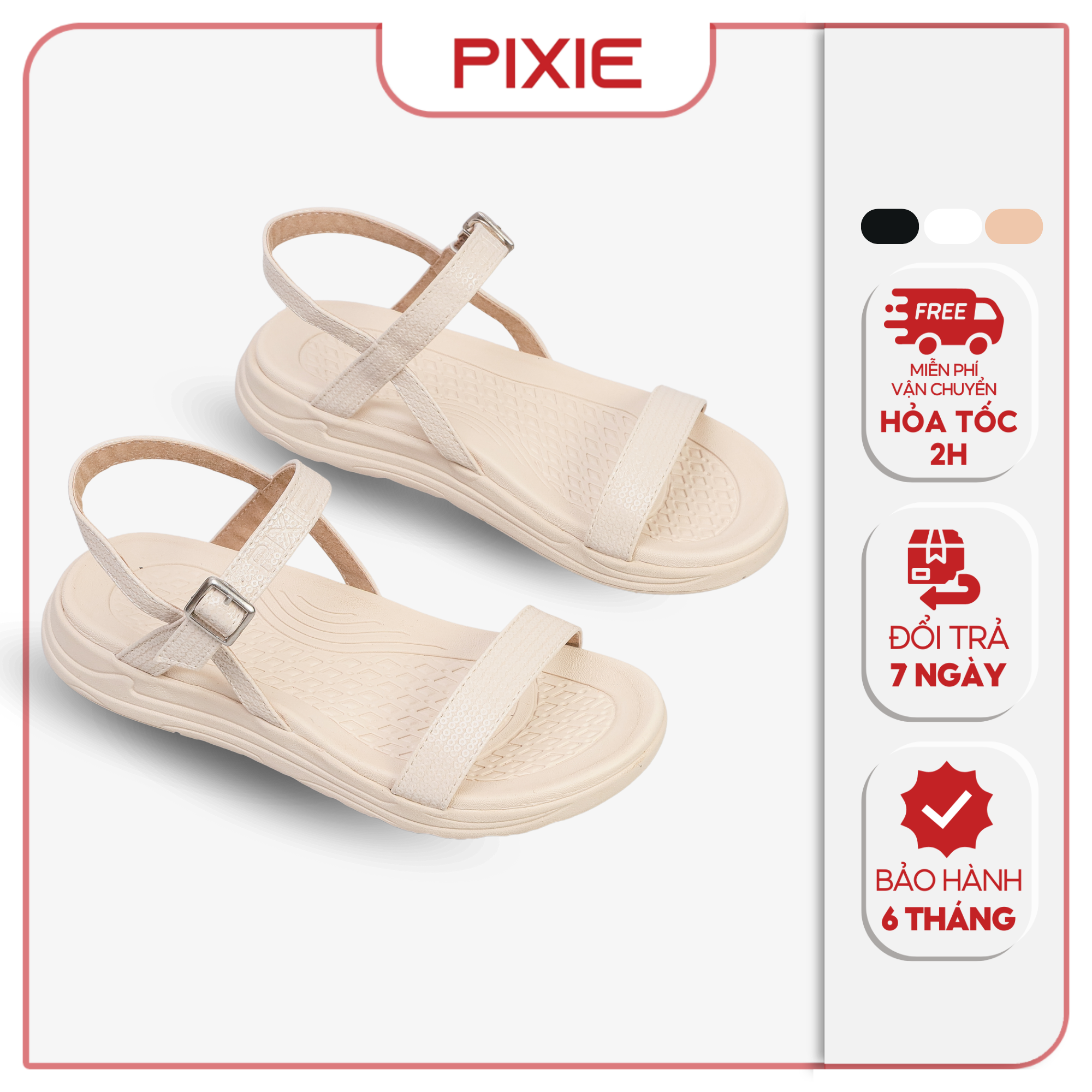 Women's Sandals with 3cm Wedge Sole and Cross Straps Pixie H230